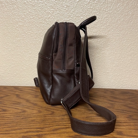 Vintage 1954  Fossil Brown Leather Backpack main image 6